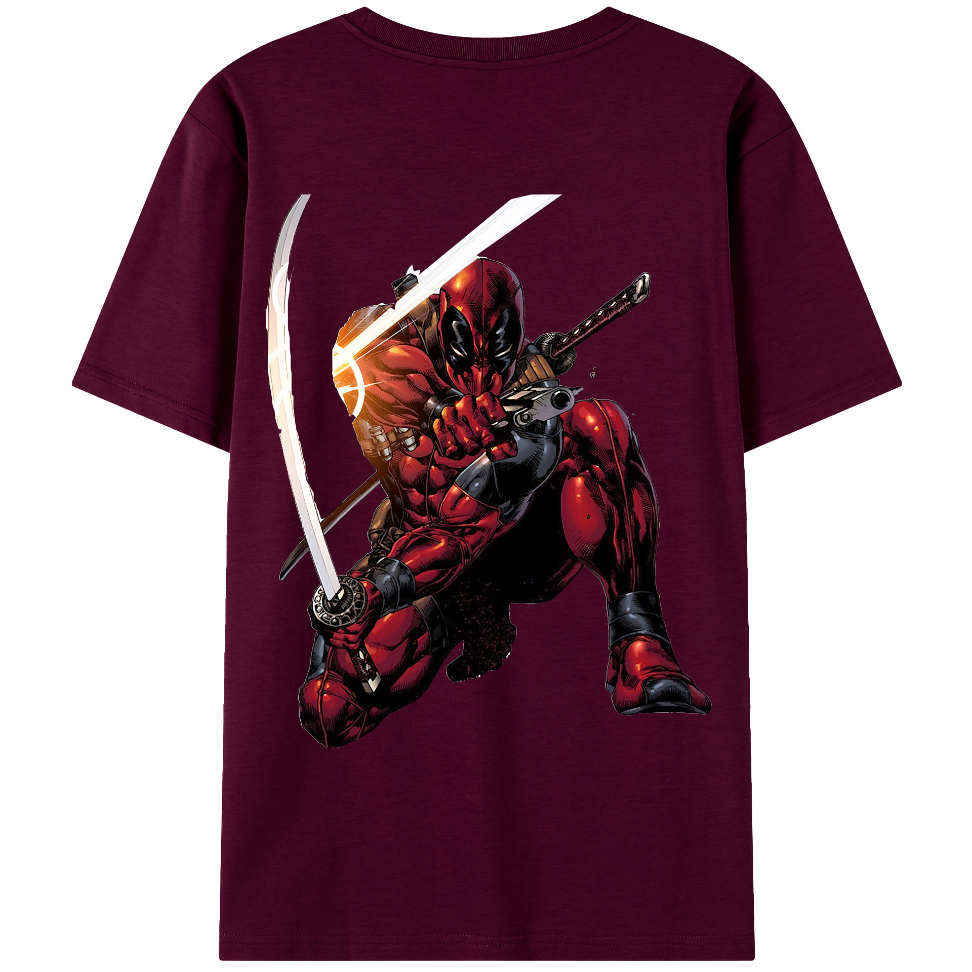 （画像用） Deadpool デッドプール レディース半袖Tシャツ(バックプリント)
